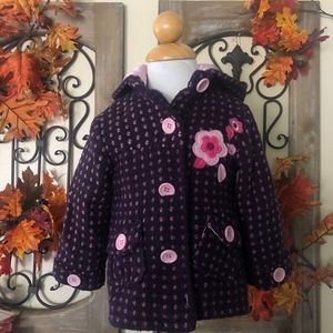 young hearts| baby girls pea coat 24 months